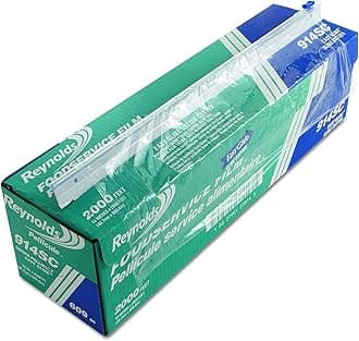Reynolds 914SC 2000' Length x 18" Width, PVC Foodservice Wrap Film with Slide Cutter