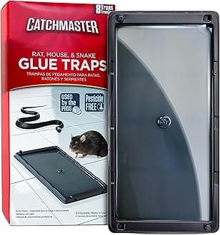 - Rat, Snake and Mouse Traps 8Pk, Large Bulk Glue Rat Traps for Home, Adhesive Plastic Tray for Inside House, Snake, Mice, & Spider Catcher, Pest Control for House & Garage