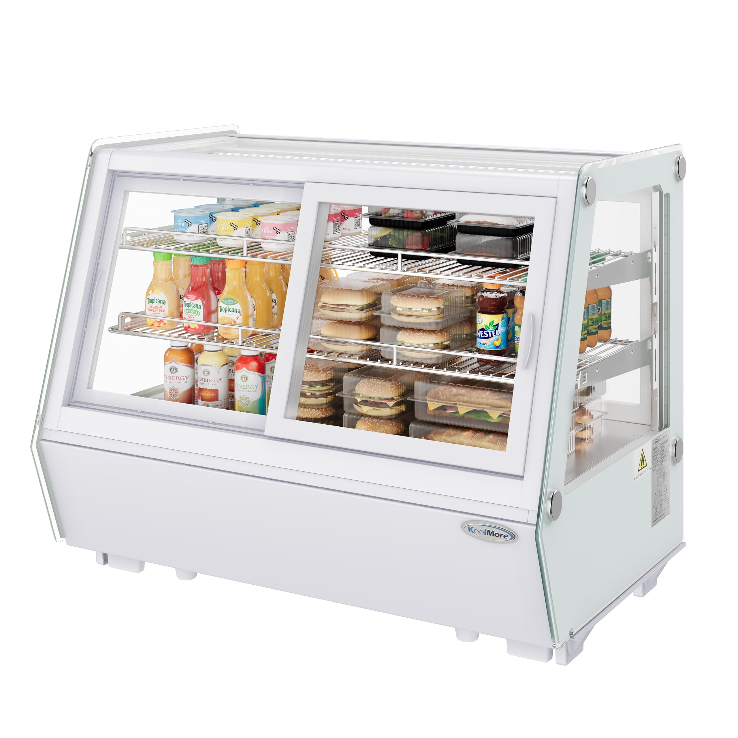 35 in. Self-Service Countertop Bakery Display Refrigerator in White (CDC-165-WH)