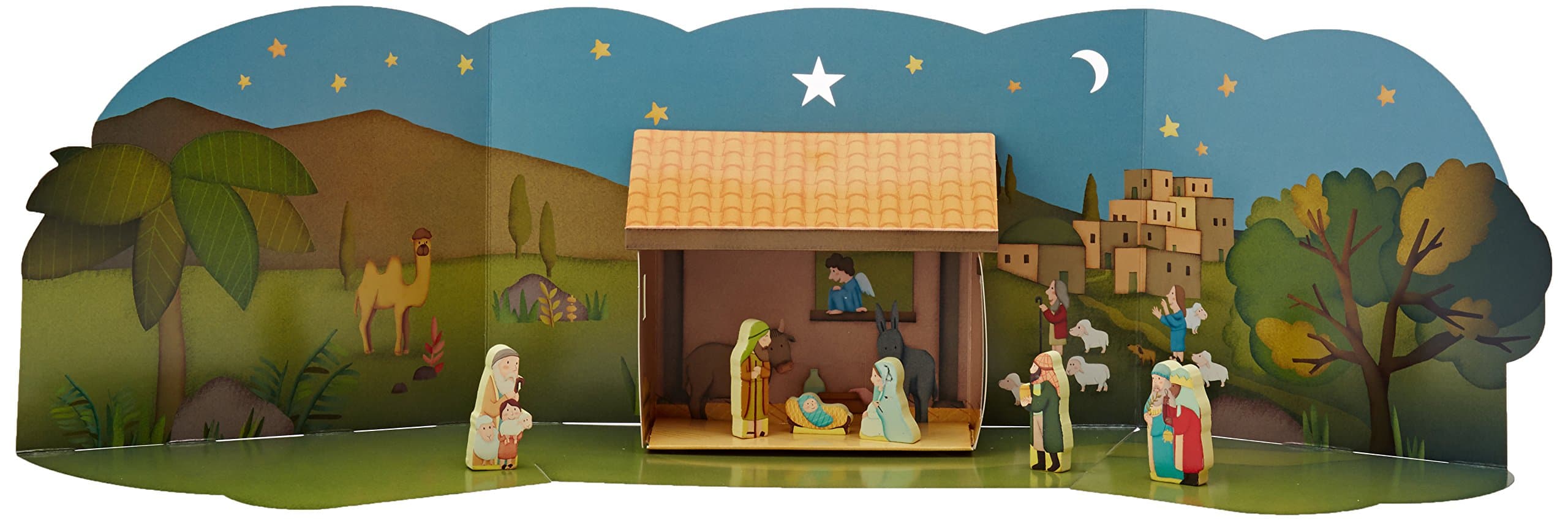 Hs - pomme d'api soleil - creche Noël 2017 - la creche de Noël