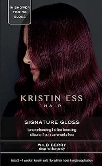 Kristin Ess Signature Hair Gloss - Wild Berry Unisex Hair Color 1 Application