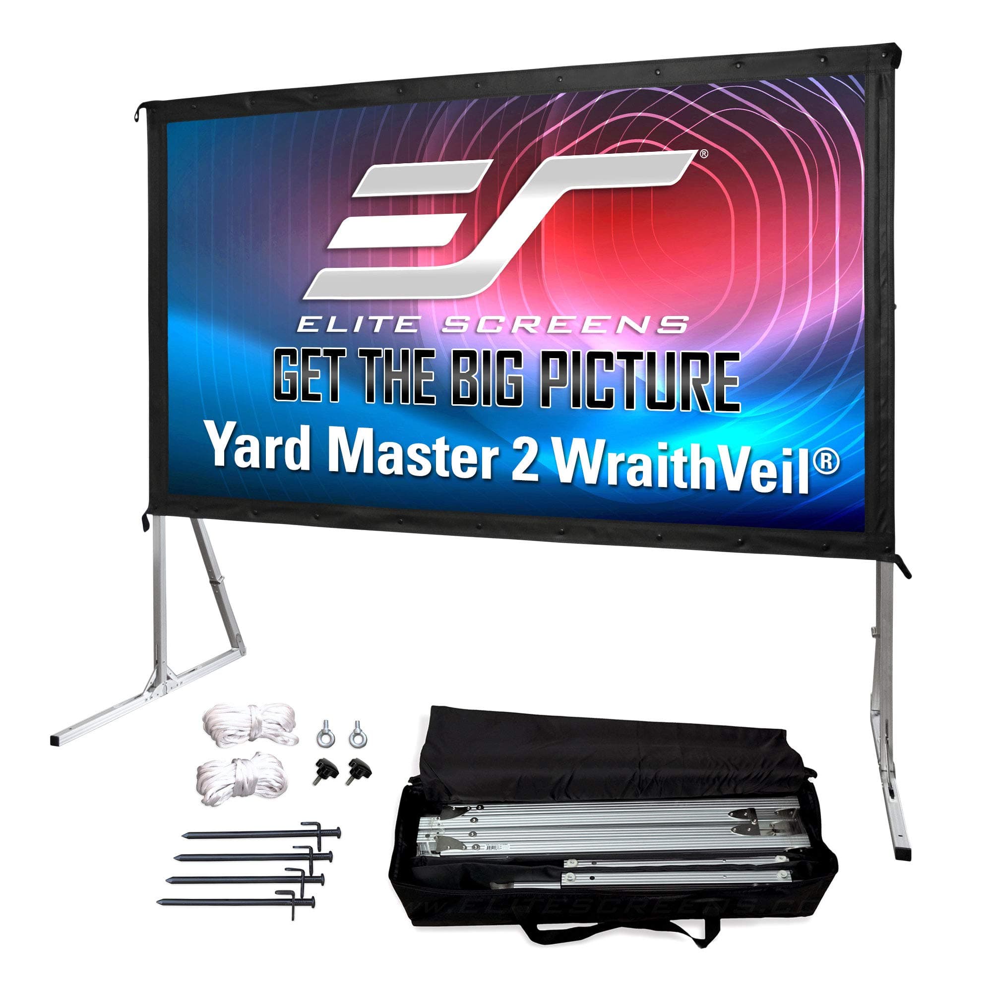Yard Master 2 DUAL Projector Screen, 120-INCH 16:9, Front and Rear 4K/8K Ultra HD, Active 3D, HDR Ready Indoor and Outdoor Projection, OMS120H2-Dual |US Based Company 2-YEAR WARRANTY
