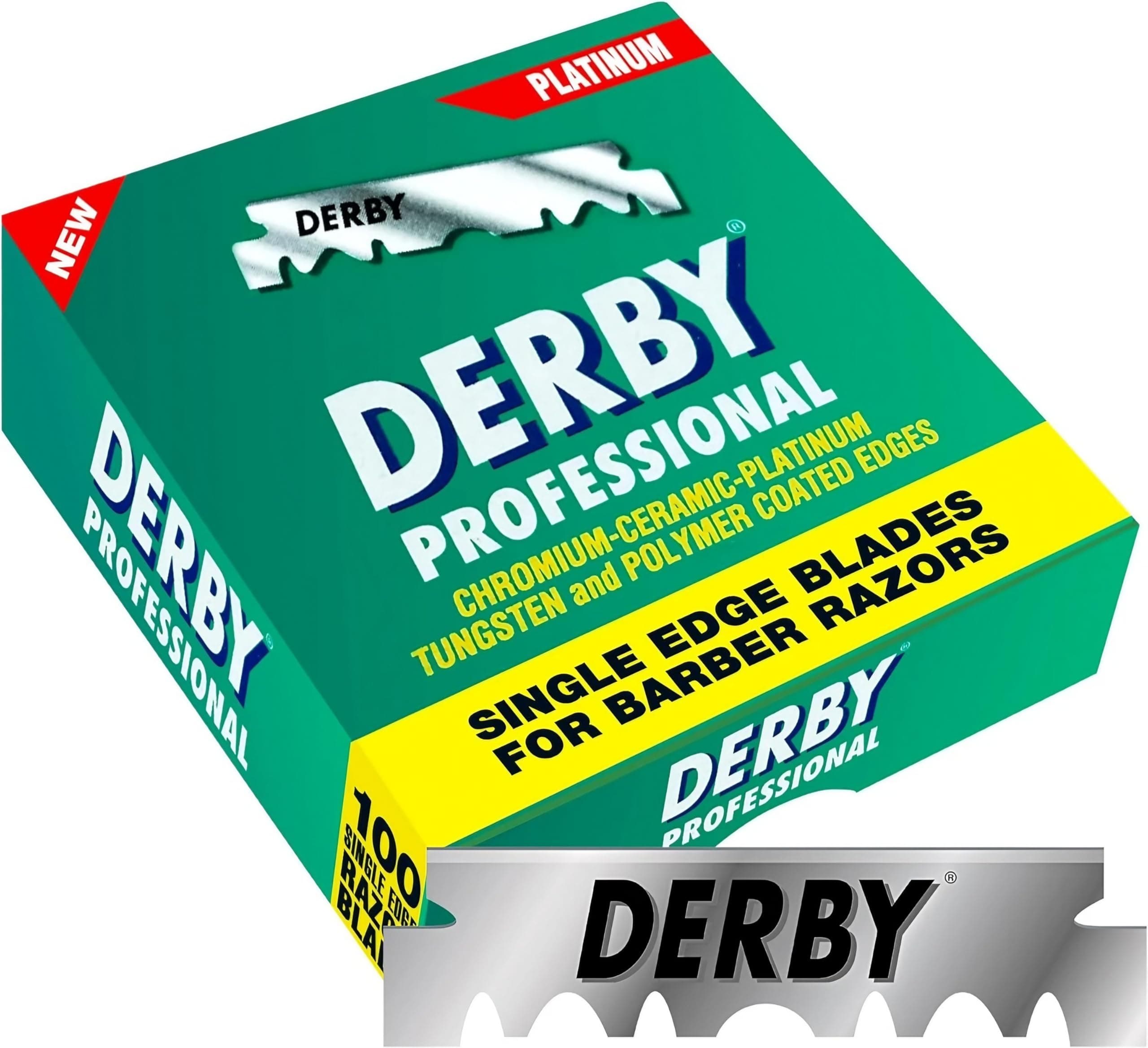 Derby Professional Single Edge Razor Blades 100ct