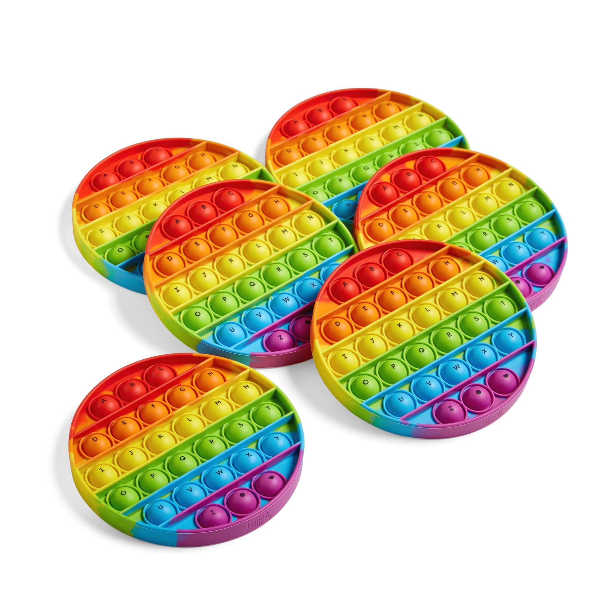 Learning Resources Alphabet Sensory Bubble Poppers, Push Pop Fidget Toy, Letter Practise for Preschoolers, Toddler Alphabet Learning, ABC Toys, Fine Motor Toys (Set of 6)