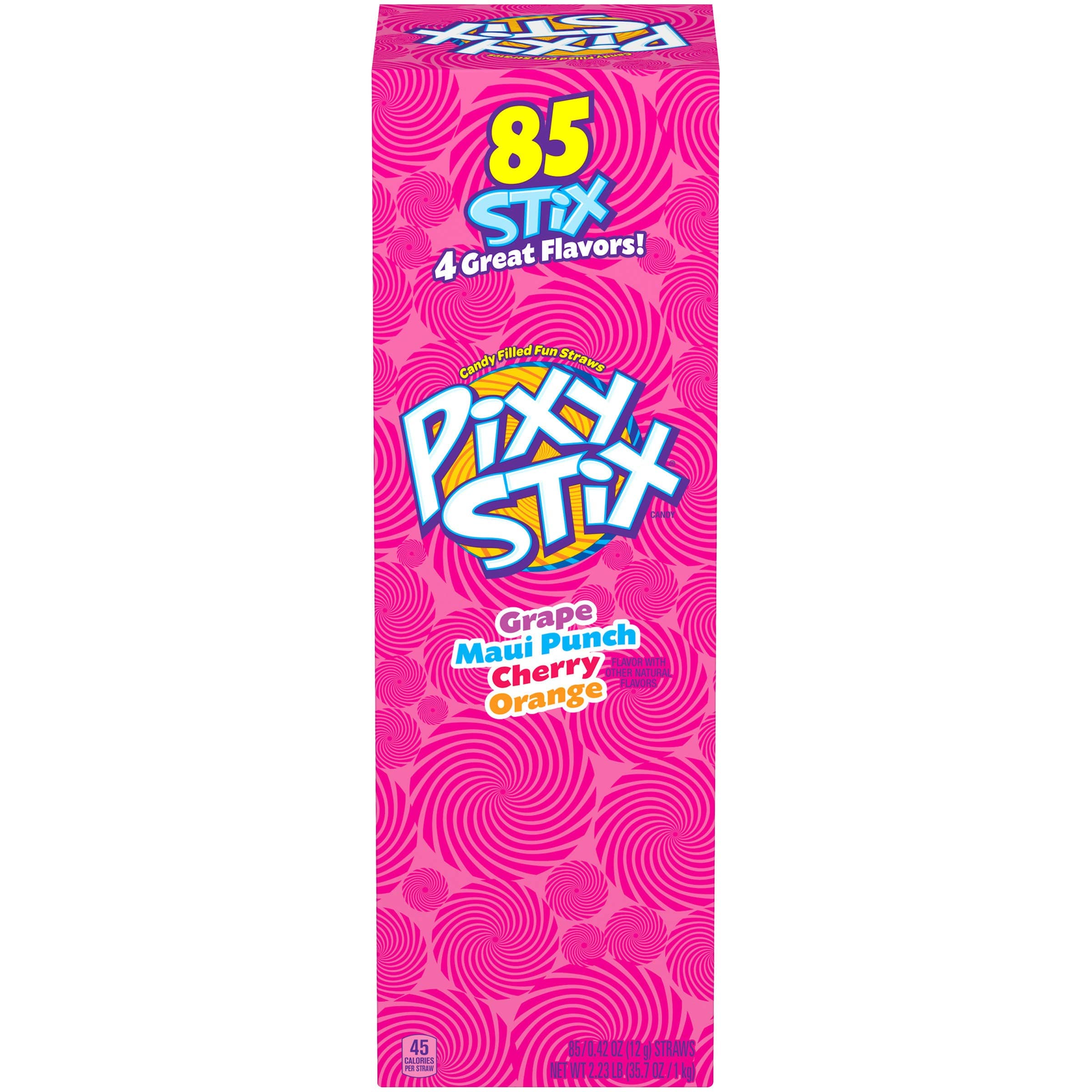 Pixy Stix Candy Filled Fun Straws, 0.42 Ounce (Pack of 85) (2 Case(85 Pack))
