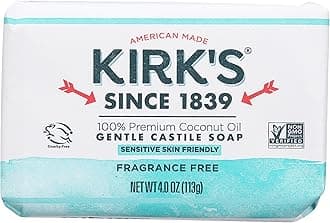 Kirk's Natural Original Coco Castile Soap Fragrance Free, 4 Ounce