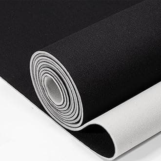 Auto Headliner Fabric 142" L × 60" W Mesh Type with Foam Backing - Tube Packaging - Black Interior Replacement Material for Car/Truck/SUV/RV Roof - Home Repair/DIY Headliner Material