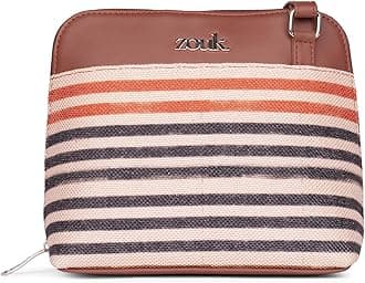 ZOUKPrinted Vegan Leather Out Of Office Sling Bag With Adjustable Strap For Women's Girls