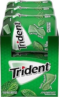 TridentUnwrapped Spearmint Sugar Free Gum, 6 Bottles of 50 Pieces (300 Total Pieces)