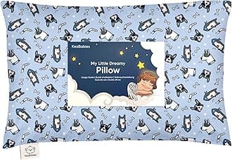 Toddler Pillow with Pillowcase - 13x18 My Little Dreamy Kids Travel Bed Pillows for Sleeping, Organic Cotton Small Pillowcase, Soft & Breathable, Machine Washable, Toddlers 2-5 years old (Pawtrol)