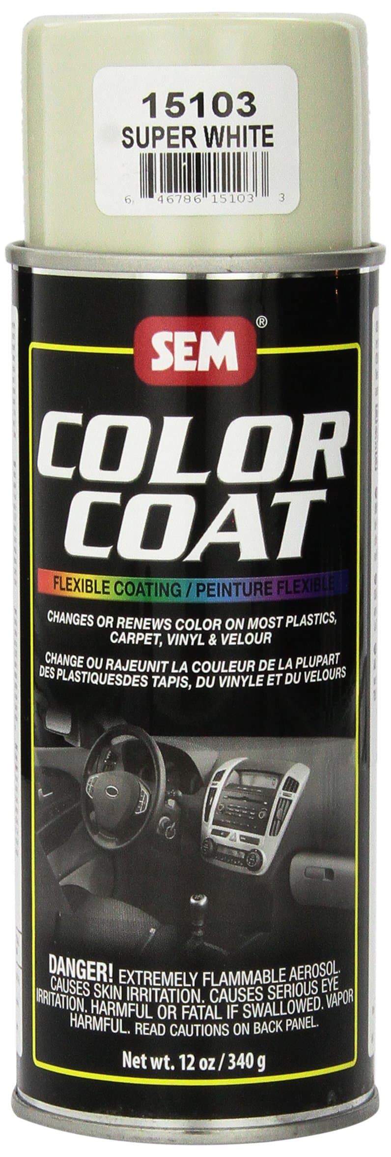 SEM 15103 Super White Color Coat - 12 oz.