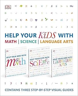 Help Your Kids with Math, Science, and Language Arts Box Set: Contains Three Step-By-Step Visual Guides