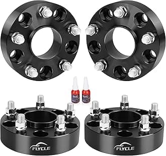 FLYCLE 1.5 inch 5x5 Hubcentric Wheel Spacers for 2018-2022 Wrangler JL/JLU, 2019-2022 Gladiator JT, 5x127mm Forged Wheel Spacer with 14x1.5 Studs & 71.5mm for 2011-2022 Grand Cherokee WK2 Durango