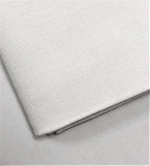 Plain White 100% Cotton Fabric for Quilting, Sewing, Dressmaking, Arts & Crafts - 60 Inch Wide by M&J® (White, 1 METRE)…