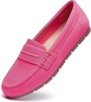 Loafers for Women Comfortable Dressy Casual Work Flats Lightweight & Breathable Slip On Walking Shoes Knit