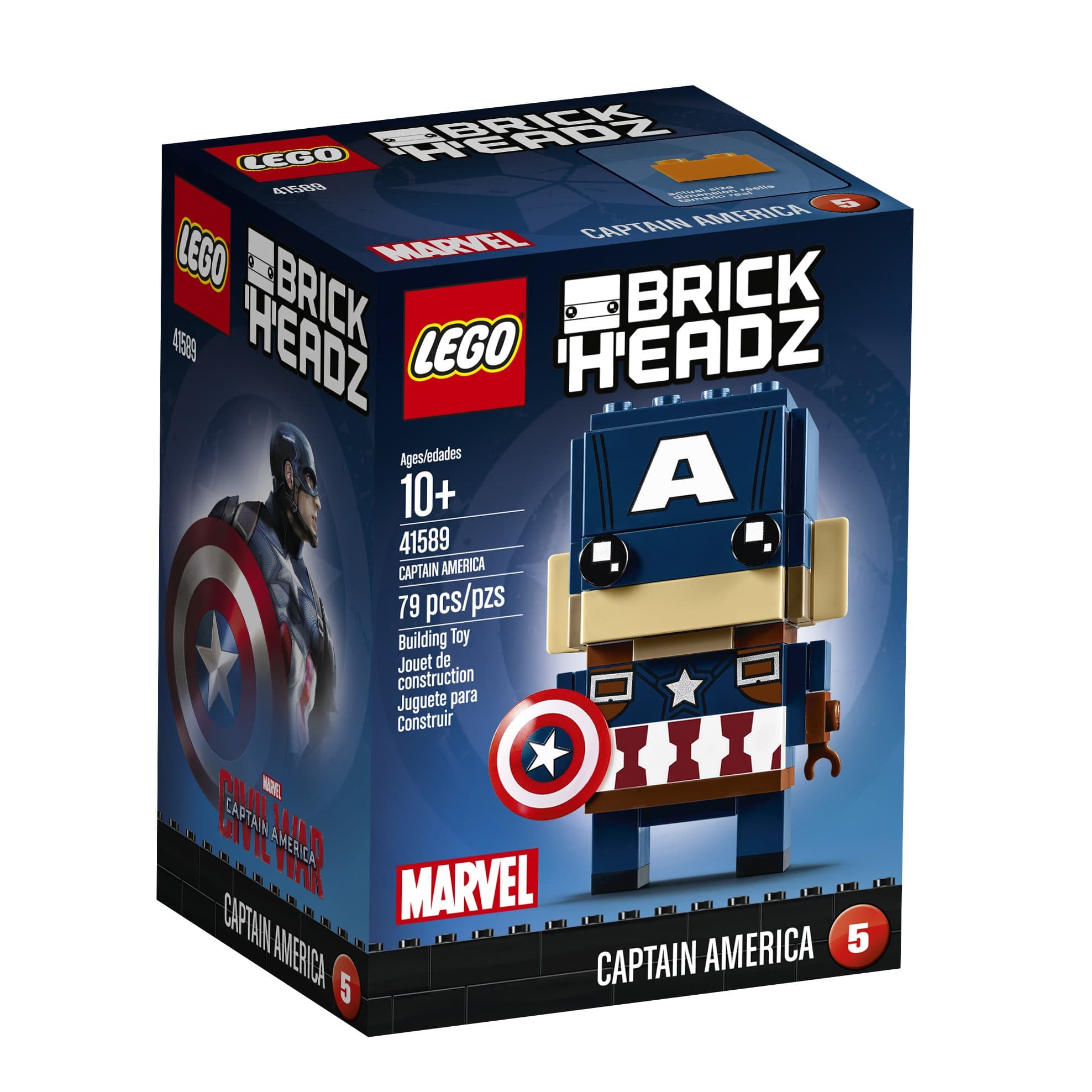 BrickHeadz Captain America 41589 Building Kit
