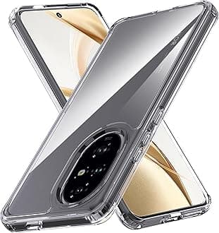Anoowkoa Case for Honor 200 5G TPU and Clear PC Hybrid Hard Acrylic Slim Phone Case Clear Ultra Crystal Transparent Protective Back Cover Flexible Bumper Silicone Case[Shock Absorption]