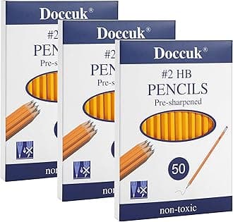 Doccuk #2 HB pencils 150 Count