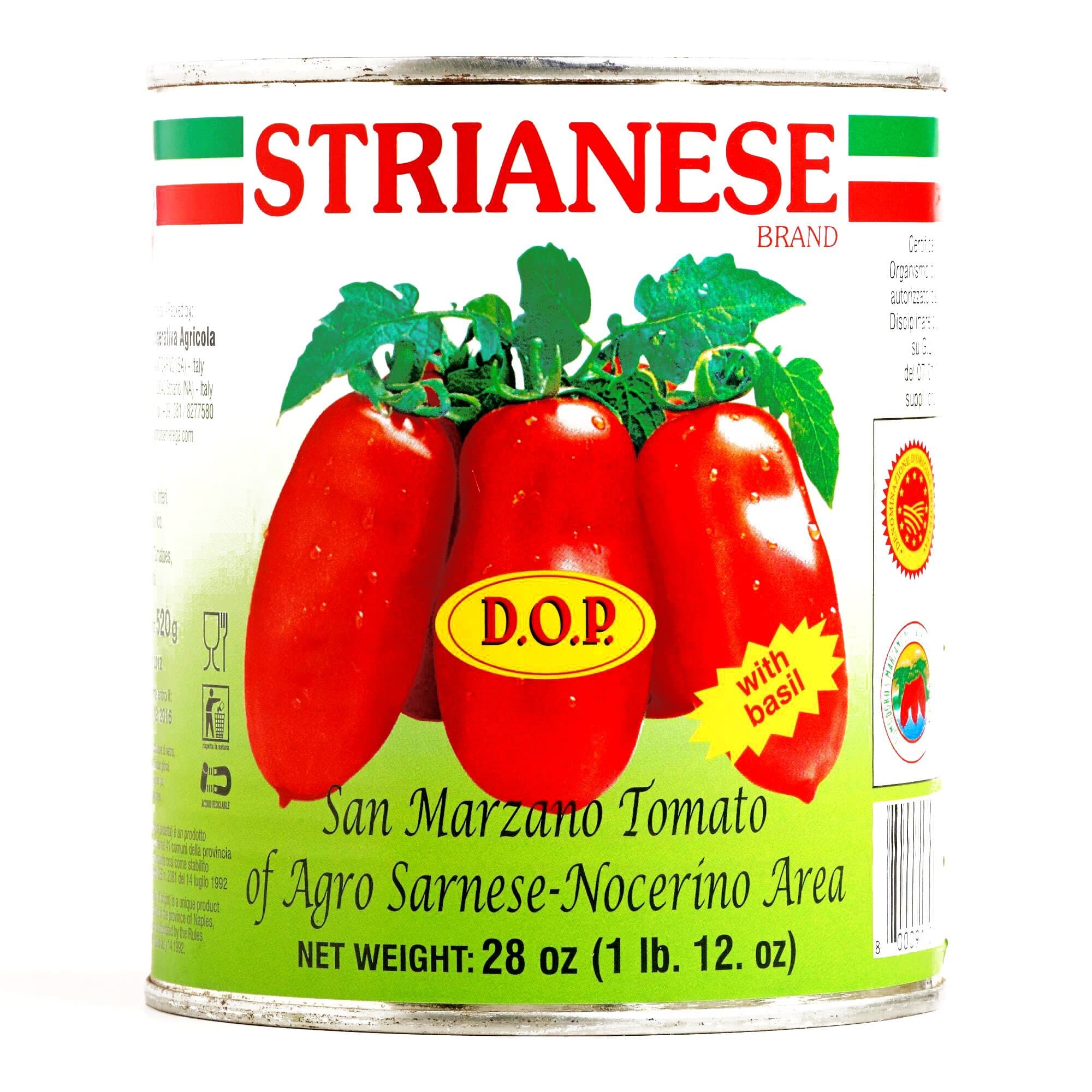 San Marzano Strianese Tomatoes 28 oz each (2 Items Per Order)