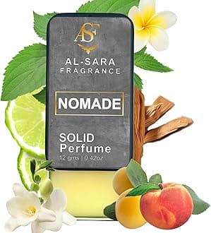 Nomade Solid Perfume for Men & Women | Alcohol-Free, Non-Greasy, Long-Lasting Natural Fragrance | Portable & Travel-Friendly Cologne (Nomade)