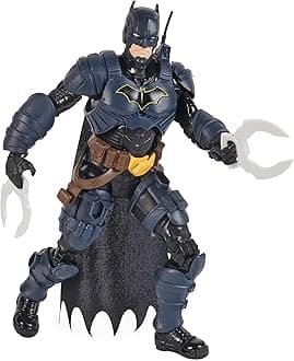DC Comics, Batman Adventures, Batman Action Figure with 16 Armour Accessories, 17 Points of Articulation, 30cm, Super Hero Kids’ Toy for Boys and Girls