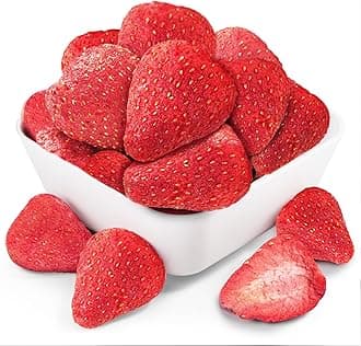 Whole Freeze-Dried Strawberries - 6.7 oz / 190g | Single-Ingredient | Select Harvest Freeze-Dried Fruit in Bulk | No Sugar Added, No Artificial Colors Added | Perfect for Oatmeal, Cereal, Yogurt & Baking Toppings (6.7oz)