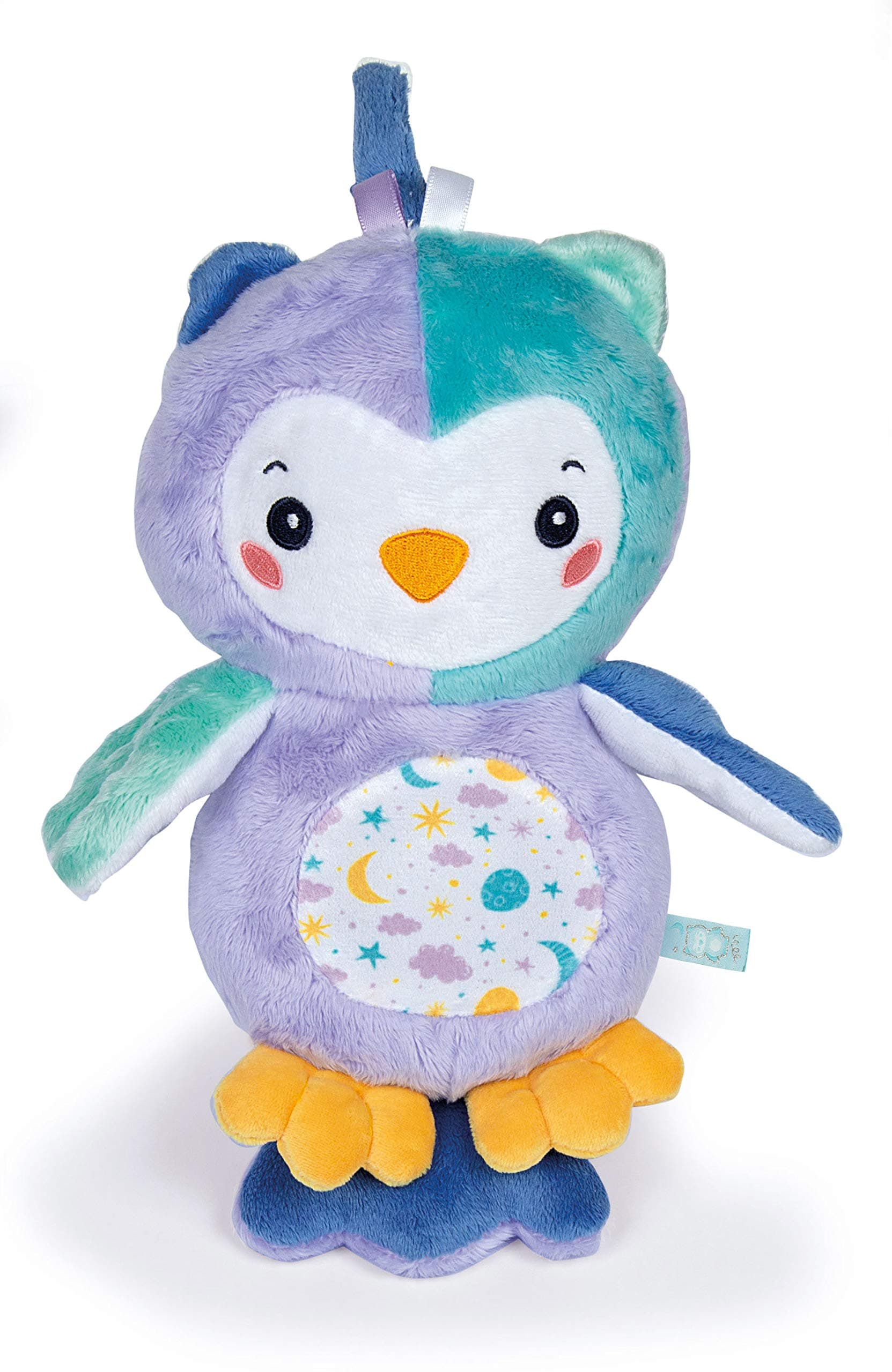 Clementoni 17268 Night Owl Light up Plush, Multi-Colour