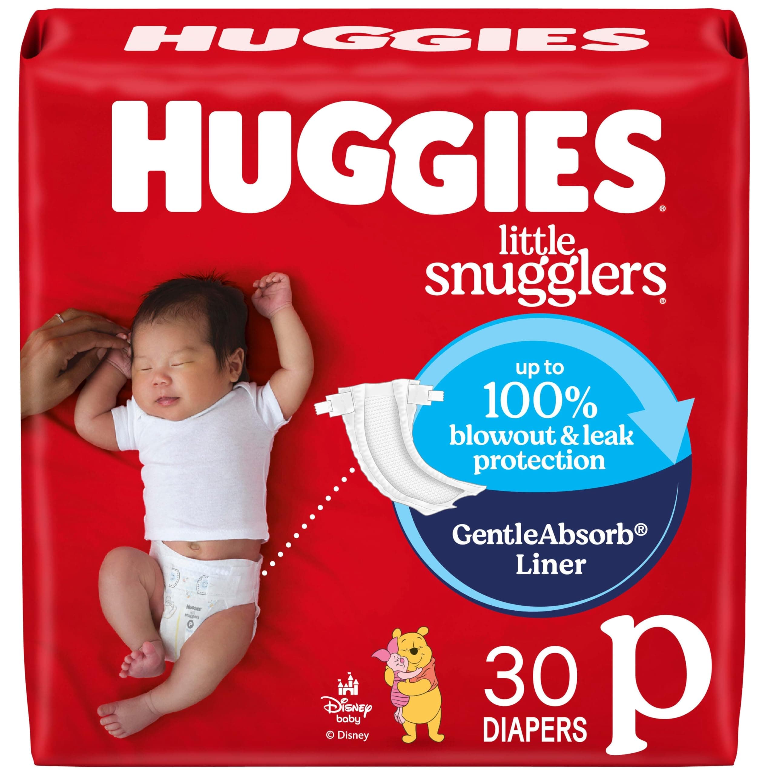 Huggies Little Snugglers Diapers, Preemies, 30 Count by Huggies [Parallel Import]