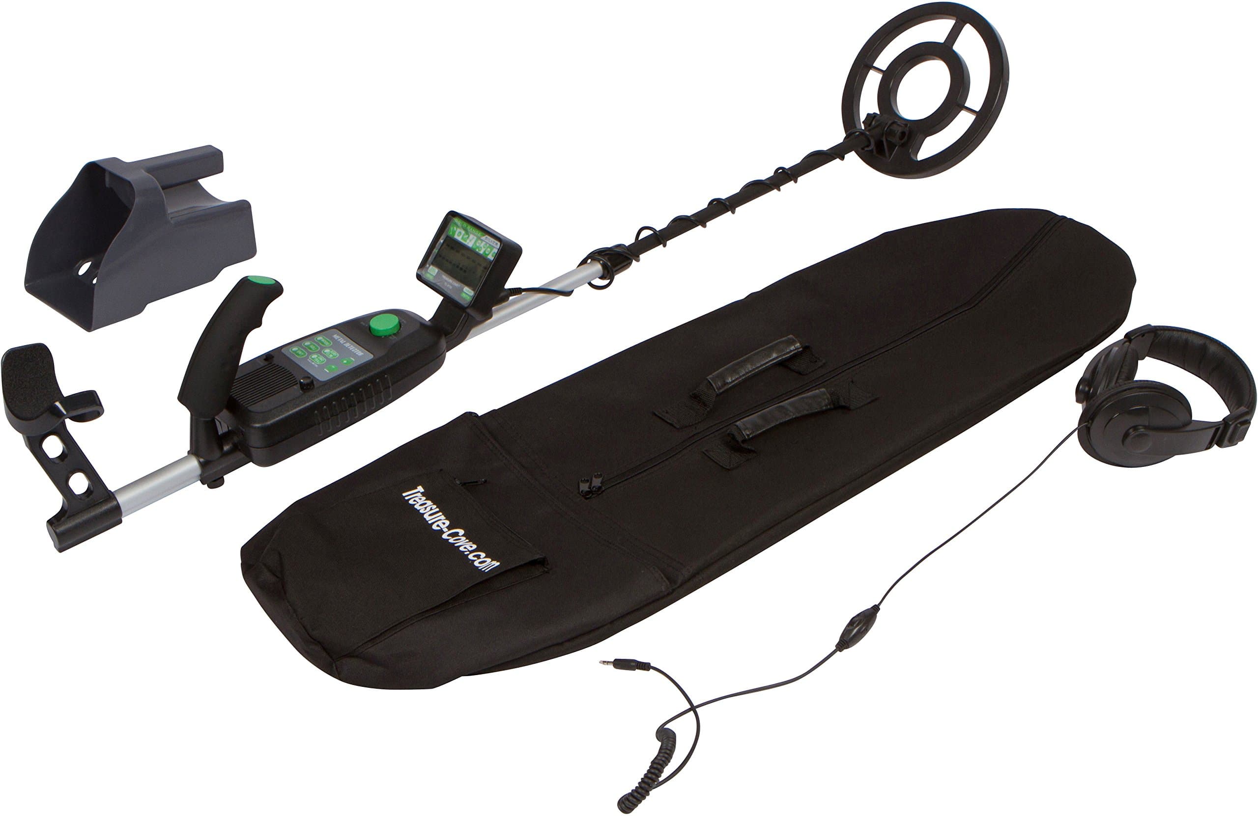 TC-9700 Professional Easy-To-Read LCD Display, Custom & Auto Targeting, Waterproof Coil, Accessory Carry bag, Sand Scoop & Headphones, Adjustable Height & Volume Metal Detector Set For Adults