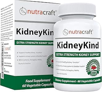 1 Kidney Cleanse, Detox and Support Formula - All Natural Herbal Kidney and Bladder Care Supplement to Help with Kidney and Urinary Health - With Buchu, Birch, Gravel Root, Juniper, Uva Ursi, Cranb...