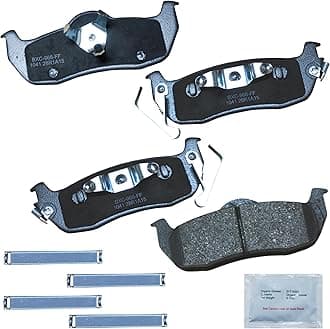 Premium SBC1041 Ceramic Rear Brake Pads for INFINITI QX56 2010-2004, Jeep Commander 2010-2006, Grand Cherokee 2010-2005, Nissan Armada 2015-2005, Pathfinder Armada 2004, TITAN 2015-2004