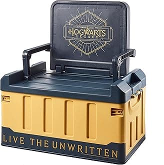 Hogwarts Legacy 2-in-1 Toy Storage Box & Folding Chair - Gaming Accessory Organizer with lid and handles
