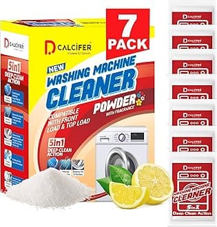 - Washing Machine Cleaner | Descaler For Washing Machine Front Load and Top Load | Washing Machine Cleaning Powder | Descaling Powder For Washing Machine Drum & Tub Cleaner | 7 Pouch 350gms
