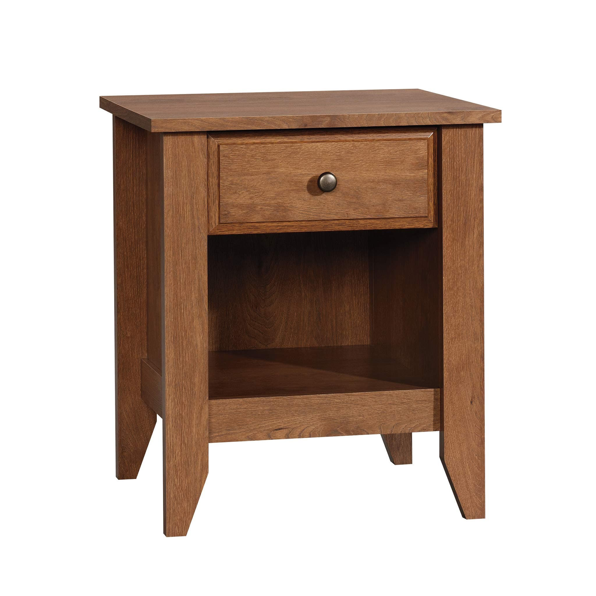 Sauder Shoal Creek Night Stand, Bedside Table, Bedroom Side Table, in Oiled Oak