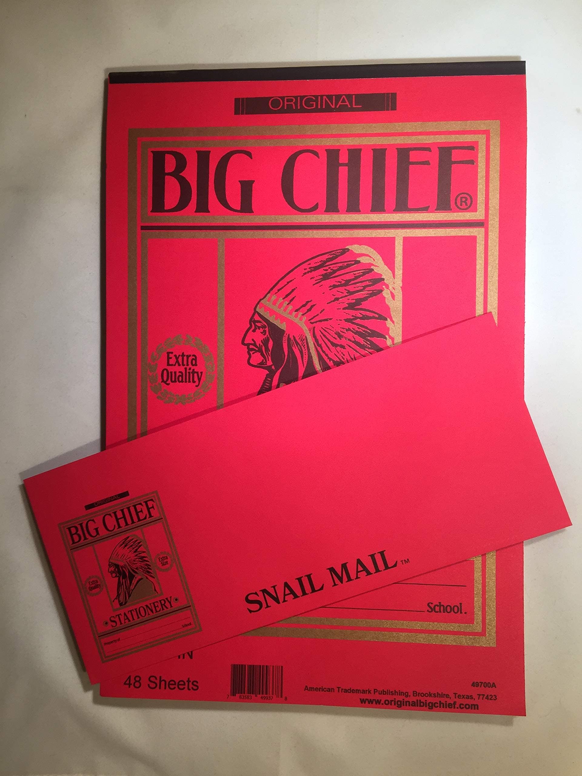 Original Big Chief Writing Tablet, Primary Grades, Westab, 8 X 12 Inch, 48 Sheets with Snail Mail Envelopes