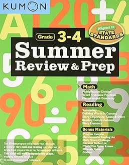 Kumon Publishing North America Summer Review & Prep: 3-4
