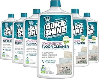 Multi Surface Concentrated Floor Cleaner 27oz, 6Pk | Use on Hardwood, Laminate, Luxury Vinyl Plank LVT, Tile & Stone | Dirt Dissolving & Powerful Cleaning | Each Bottle