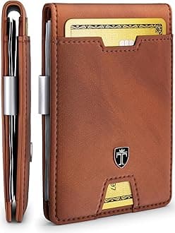 Mens Wallet with Money Clip AUSTIN RFID Blocking Bifold Credit Card Holder for Men with Gift Box