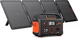 Jackery Solar Generator Explorer 500, 518Wh Portable Power Station Mobile Lithium Battery Pack with 1xSolarSaga 100 for RV Road Trip Camping, Outdoor Adventure