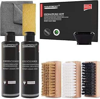 Haguepr Sneaker Cleaning Kit- Microfibre Towel & Stain Eraser|Medium Bristle Shoe Brush, White Deep Spray, Bowl For Sports Shoes | Perfect Sneakerheads…