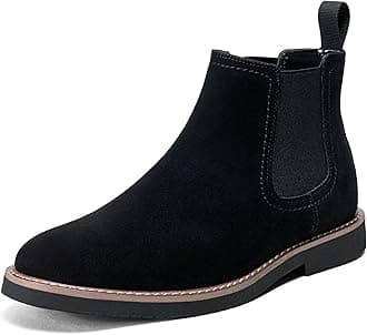 Chelsea Boots Men Casual Dress Boots Black Ankle Classic Slip on Boots for Men