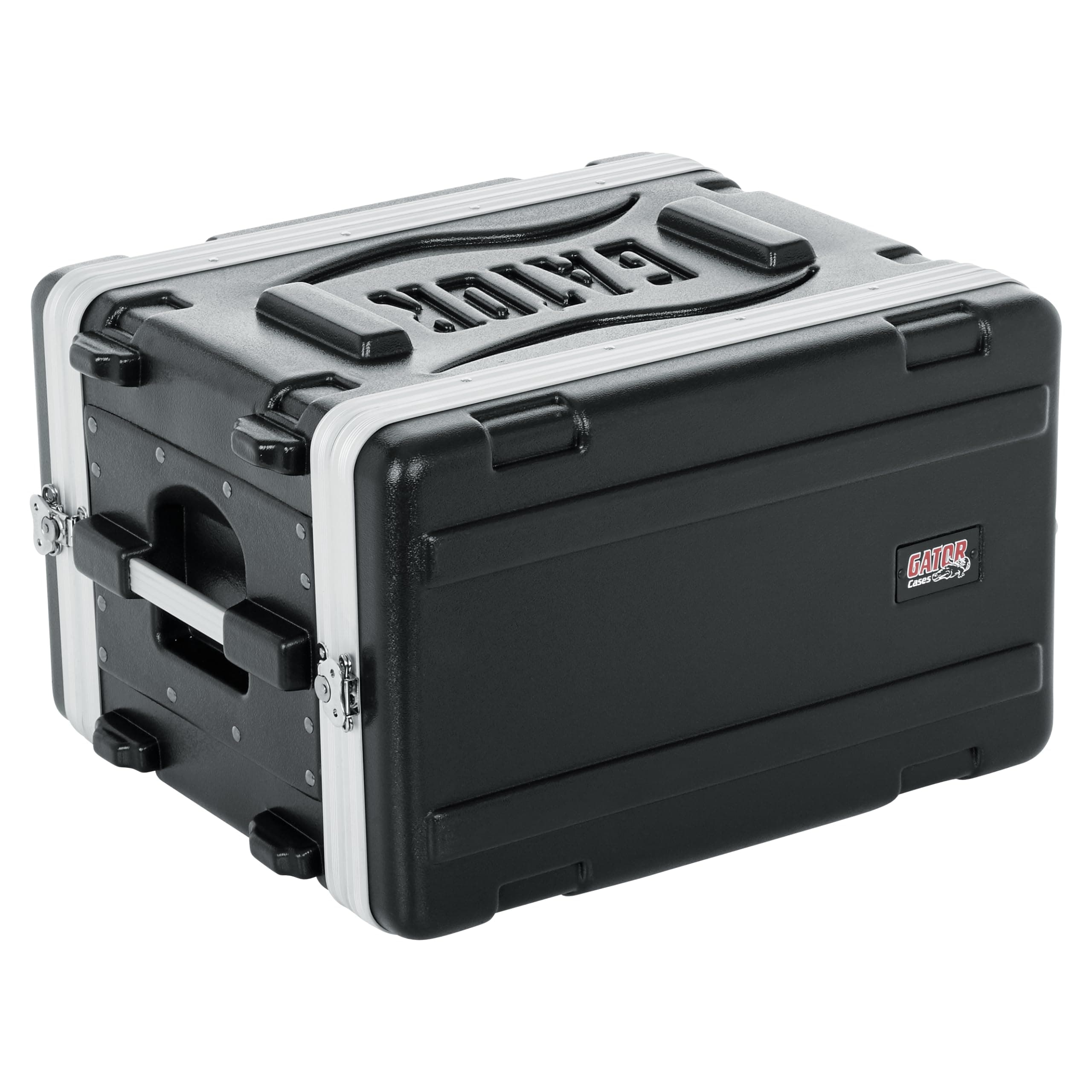 Cases Lightweight Molded 6U Rack Case with Heavy Duty Latches, Shallow 14.25" Depth (GR-6S)