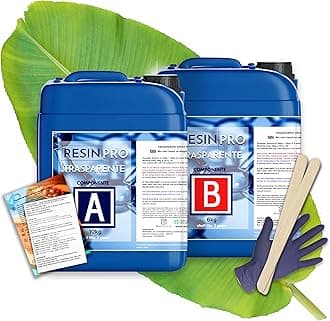 Resin Pro Epoxy Resin, 17.6 L Crystal Clear Epoxy Resin And Hardener Kit For Craft, Artwork, Jewellery Making, Table, Art Creations - Easy Ratio Resins - Heat Resistant (16 Kg)