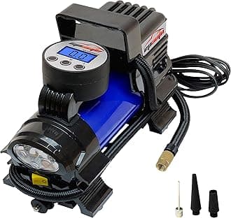 Epauto 12v Dc Portable Air Compressor Pump, Digital Tyre Inflator by 100 Psi