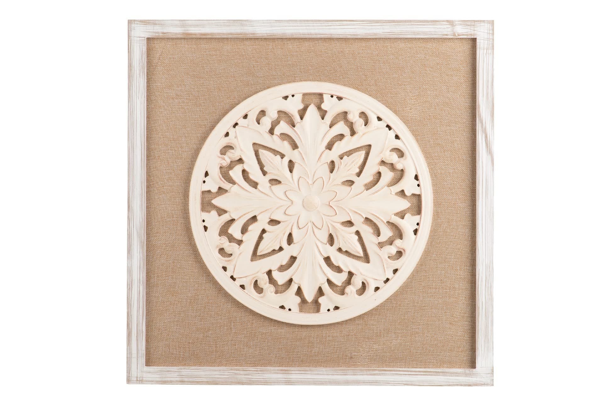 Adda Home Frame, Pine/MDF/Linen, 60 x 3 x 60 cm