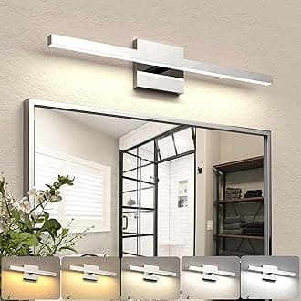 23.62in/60cm Chrome Silver Bathroom Light Fixtures