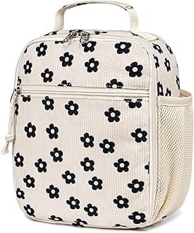 LEDAOU Lunch Box Kids Lunch Bag Insulated Cute Lunchbox Reusable Small Toddler Lunch Bags for School Travel or Picnic