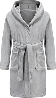 Boys Girls Bathrobe Soft Towel Hooded Robe Terry cloth Turkish Cotton Bathrobe
