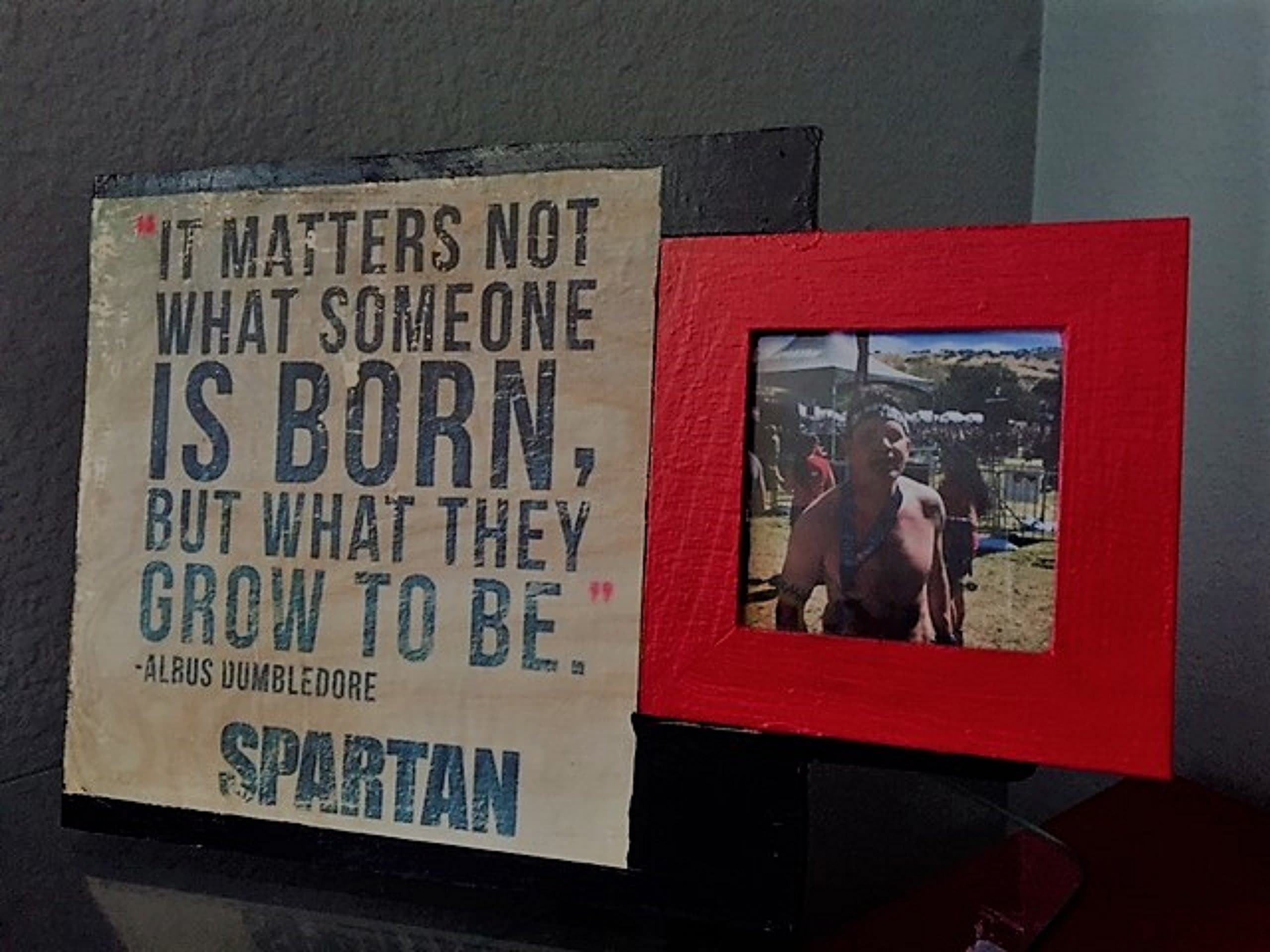 Spartan 1st Race Memorial Picture Frame