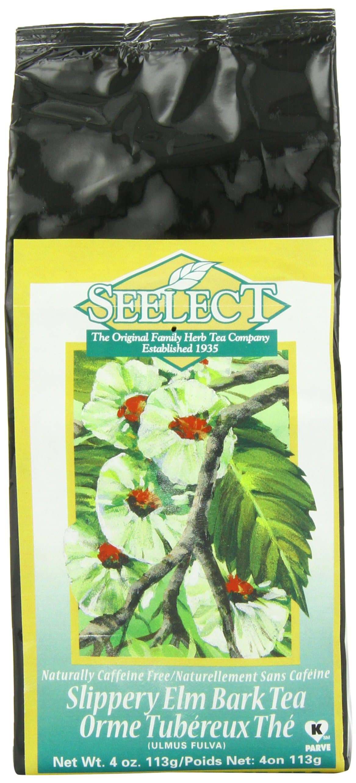 Seelect Herbal Tea, Slippery Elm Bark, 4 Ounce